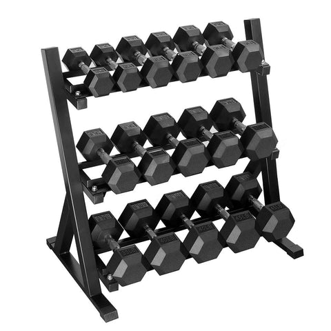 Hex Hack Rack Silverback 3-Tier Hex Dumbbell Rack – silverbackgymsupplies