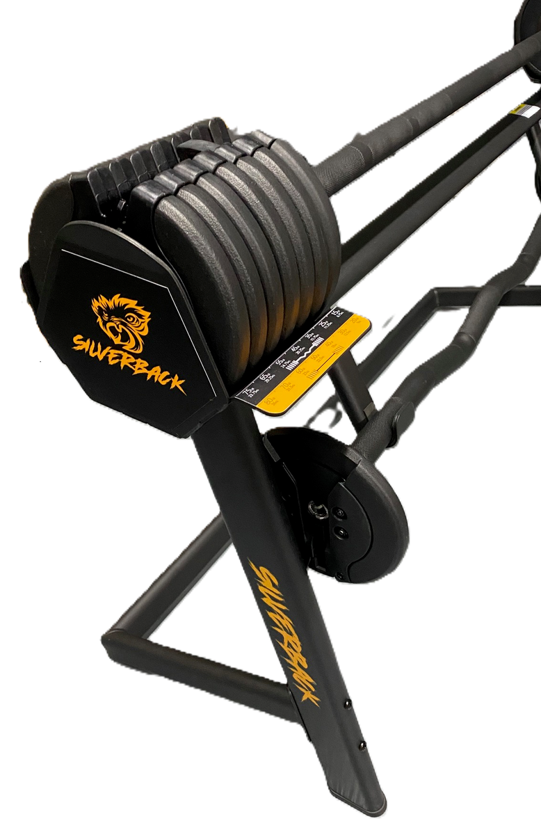 Silverback Adjustable Barbell System with Rack – silverbackgymsupplies